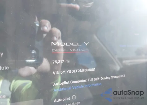 2021 Tesla Model Y Performance Dual Motor All-Wheel Drive from USA, damaged, VIN 5YJYGDEF2MF091881